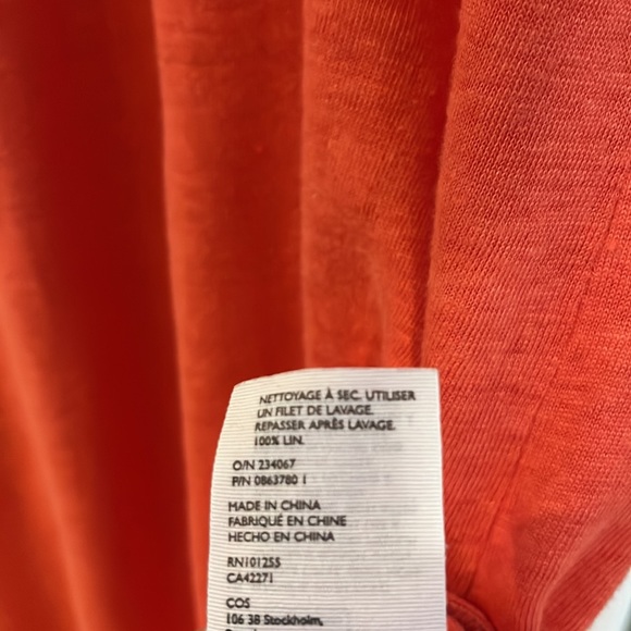 COS red linen maxi dress - Picture 7 of 7